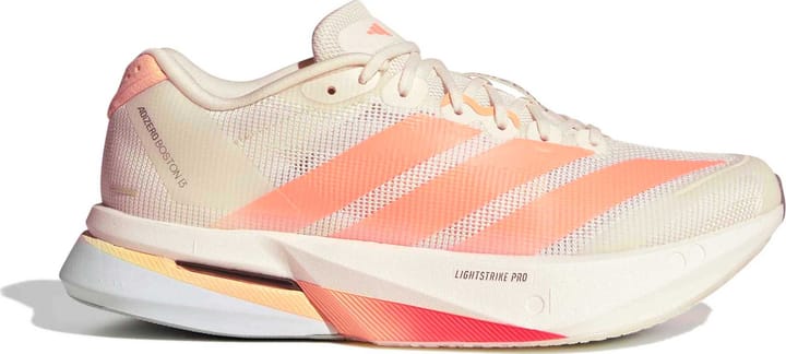 Adidas Women's Adizero Boston 13 Off white/Beam orange/Acid orange Adidas