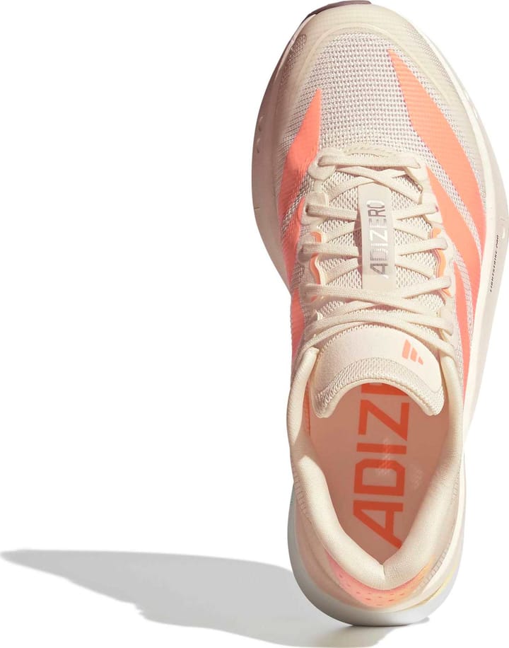 Adidas Women's Adizero Boston 13 Off white/Beam orange/Acid orange Adidas
