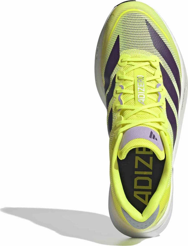 Adidas Men's Adizero Boston 13 Solar Yellow / Aurora Plum / Powder Plum Adidas