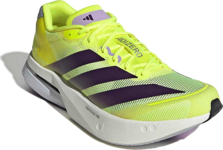 Adidas Men's Adizero Boston 13 Solar Yellow / Aurora Plum / Powder Plum Adidas