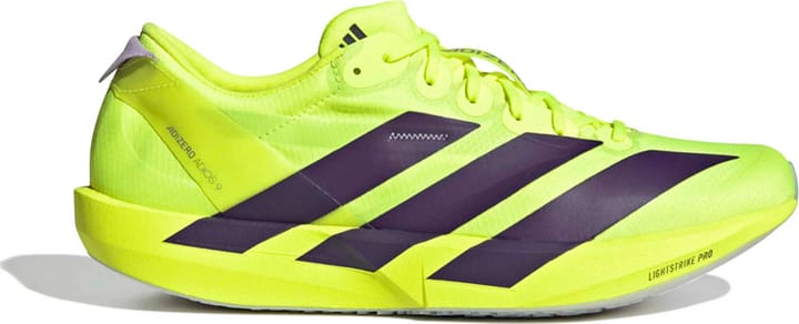 Adidas Men's Adizero Adios 9 Solar Yellow / Aurora Plum / Powder Plum Adidas
