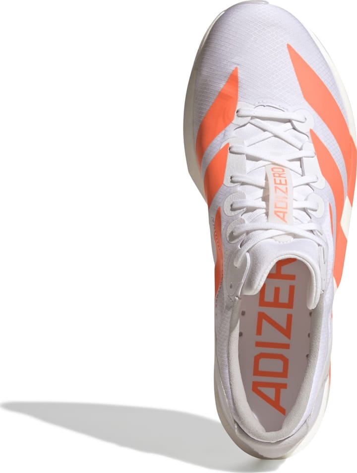 Adidas Men's Adizero Adios 9 Cloud white/Lucid Orange/Lucid red Adidas