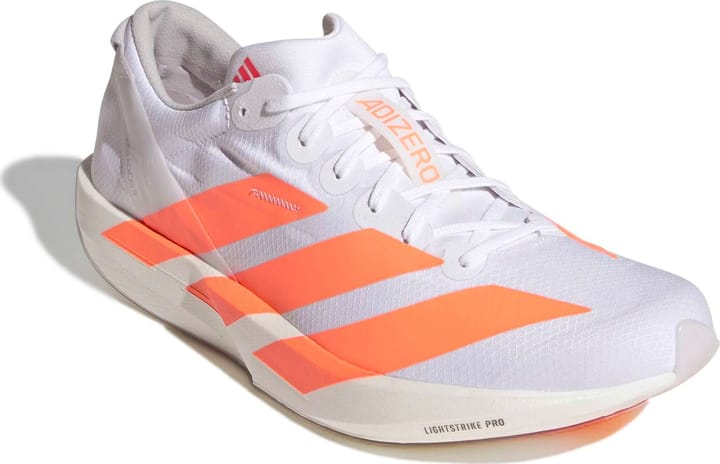 Adidas Men's Adizero Adios 9 Cloud white/Lucid Orange/Lucid red Adidas