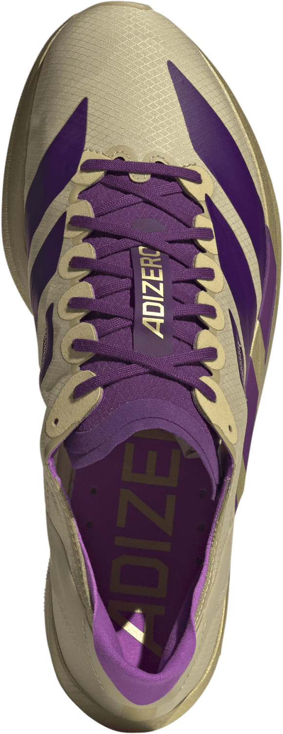 Adidas Men's Adizero Takumi Sen 11 Sand/Rich Purple/Gold Met. Adidas