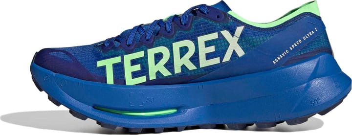 Adidas Men's Terrex Agravic Speed Ultra 2 Blue/Cloud white/Lime burst Adidas
