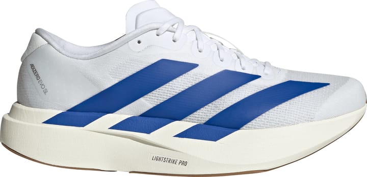 Adidas Men's Adizero Evo SL Cloud White / Royal Blue / Pure Ruby Adidas