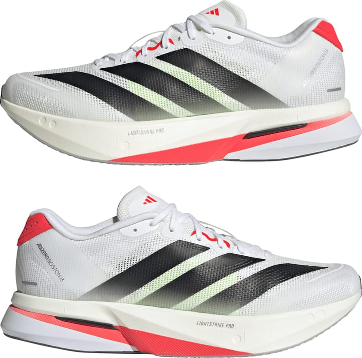 Adidas Men's Adizero Boston 13 Cloud White/Core Black/Lucid Red Adidas