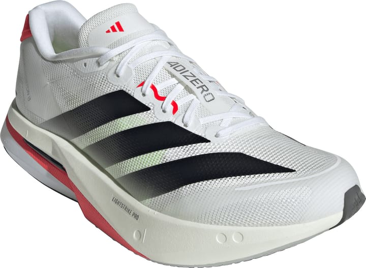 Adidas Men's Adizero Boston 13 Cloud White/Core Black/Lucid Red Adidas