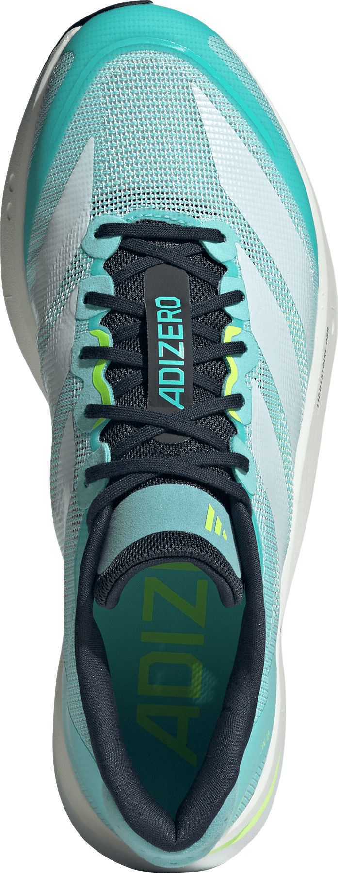 Adidas Men's Adizero Boston 13 Flash Aqua/Cloud White/Lucid Lemon Adidas