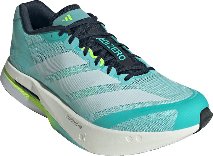 Adidas Men's Adizero Boston 13 Flash Aqua/Cloud White/Lucid Lemon Adidas