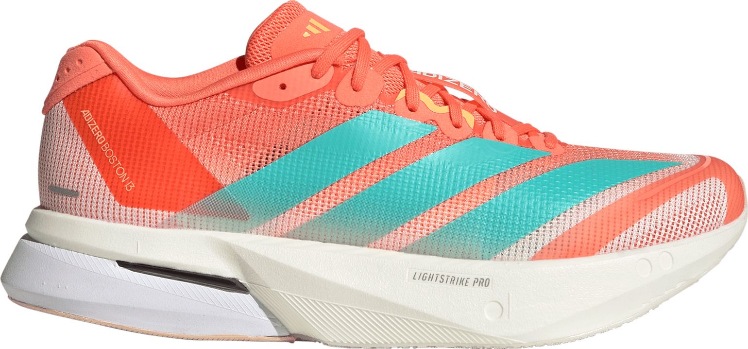 Adidas Women's Adizero Boston 13 Semi Coral/Flash Aqua/Flash Orange