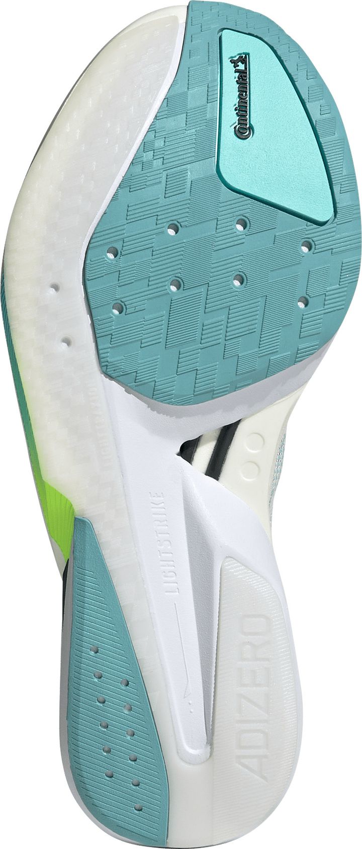 Adidas Women's Adizero Boston 13 Semi Flash Aqua/Zero Metalic/Lucid Lemon Adidas