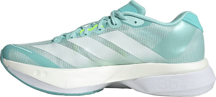 Adidas Women's Adizero Boston 13 Semi Flash Aqua/Zero Metalic/Lucid Lemon Adidas