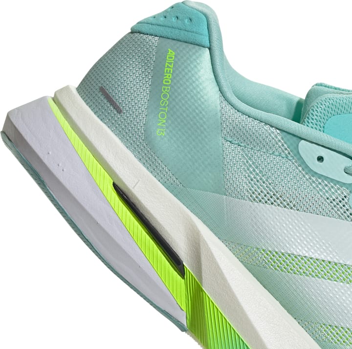 Adidas Women's Adizero Boston 13 Semi Flash Aqua/Zero Metalic/Lucid Lemon Adidas
