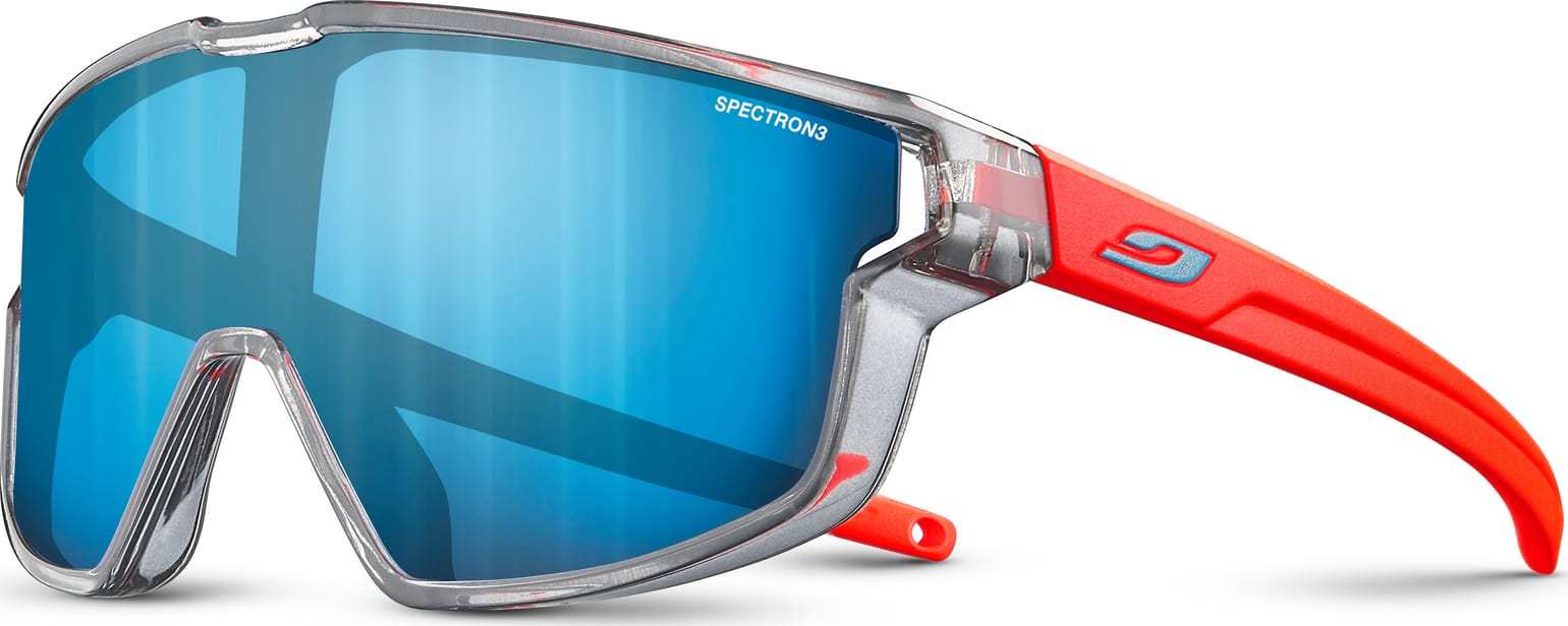 Julbo Kids' Fury Mini Spectron 3 Shiny Translucent Grey/Fluo Orange Matt