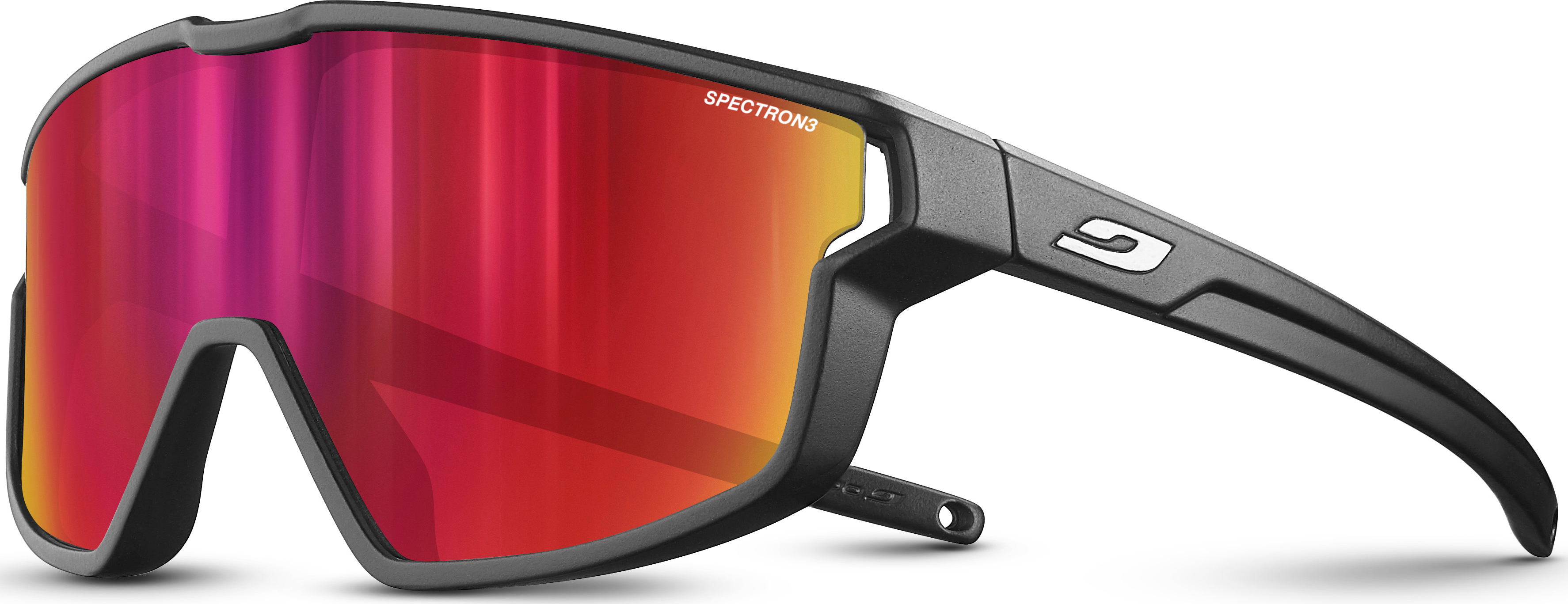 Julbo Kids' Fury Mini Spectron 3 Matt Black Sportglasögon 4 - 8 ANS