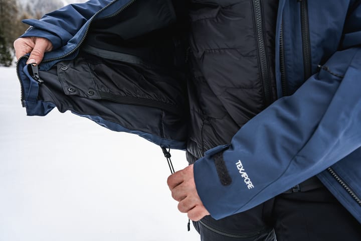 Jack Wolfskin Men's Flowline 3in1 Jacket Midnight Sky Jack Wolfskin