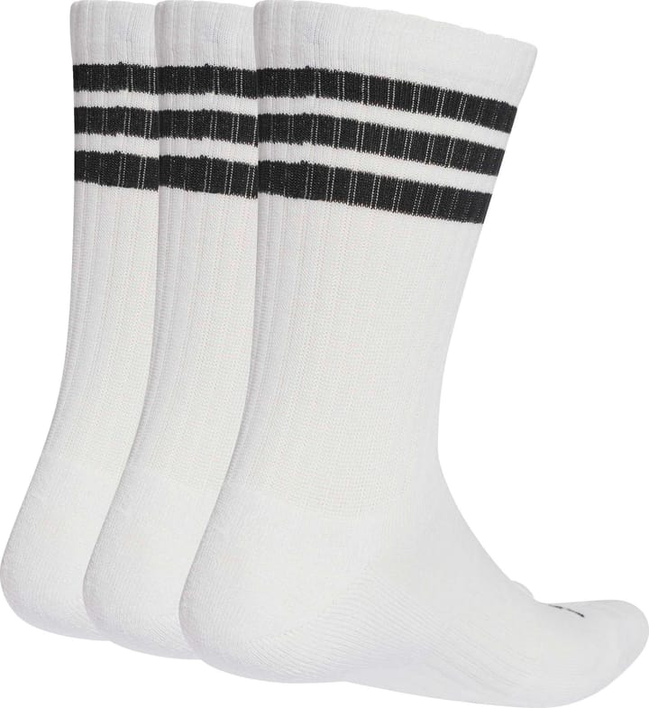 Adidas 3 Stripes Cushioned Sportswear Crew Socks White/black/black Adidas