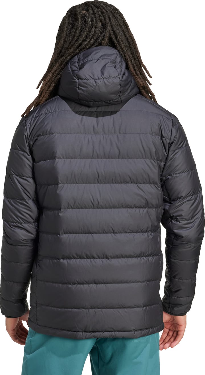 Adidas Men's Multi Light Down Hooded Jacket Black Adidas