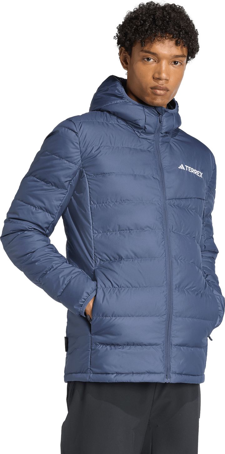 Adidas Men's Multi Light Down Hooded Jacket Shanav Adidas