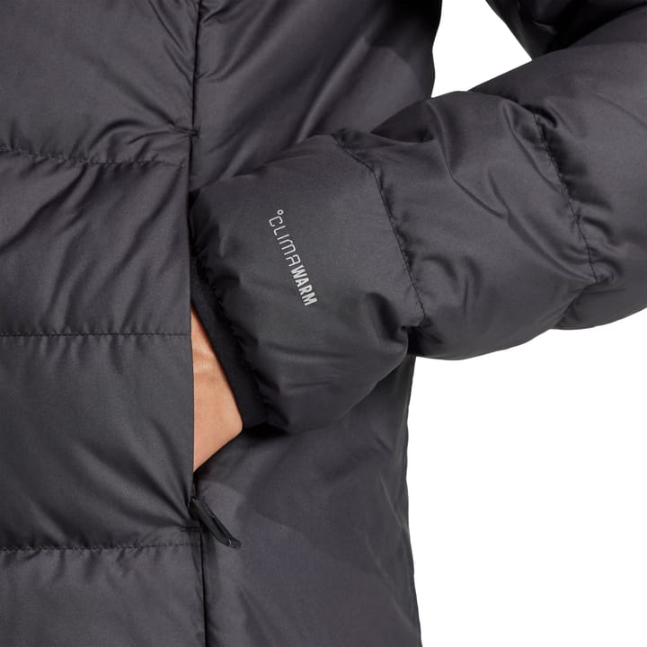 Adidas Women's Multi Light Down Hooded Jacket Black Adidas