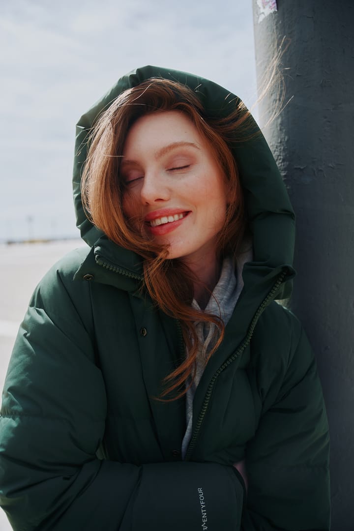 Twentyfour Mode Caya Dunparkas D Dyp Grønn Twentyfour