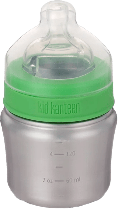 Klean Kanteen Baby Bottle 148 ml With Slow Flow Nipple Brushed Stainless Klean Kanteen