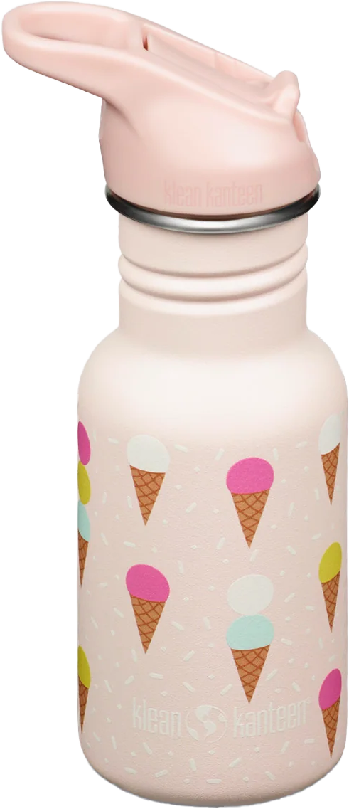 Klean Kanteen Kids' Classic Narrow 355ml (W/Flip Seal Sport) Ice Cream