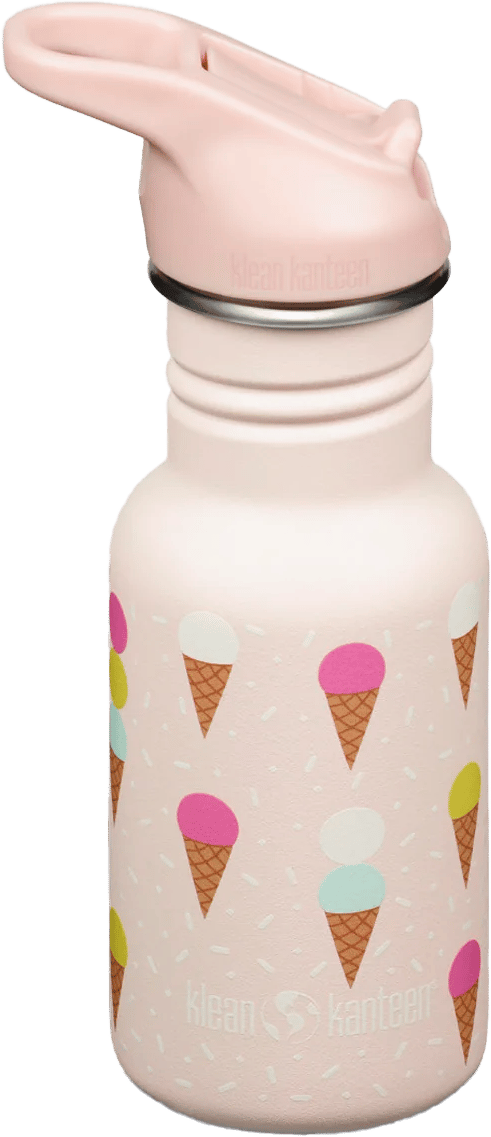 Klean Kanteen Kids' Classic Narrow 355ml (W/Flip Seal Sport) Ice Cream