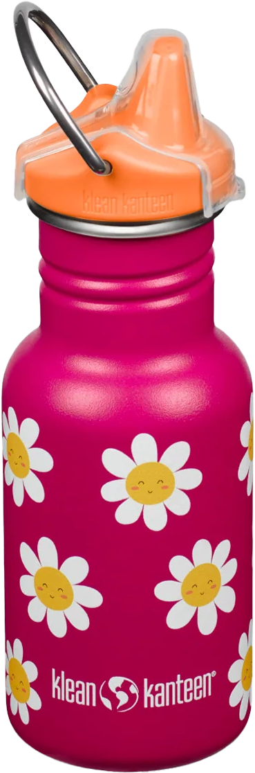 Klean Kanteen Kids' Classic Narrow 355ml (W/ Kid Sippy) Happy Flowers Flaskor 355 ml