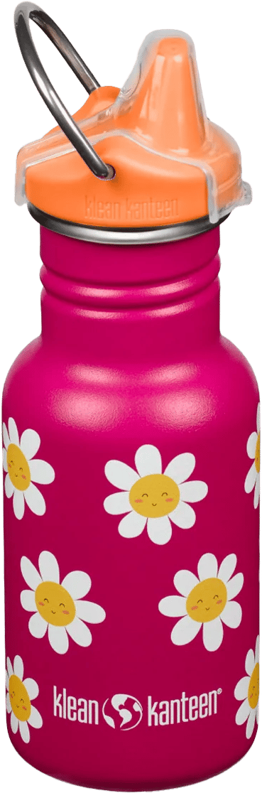Klean Kanteen Kids' Classic Narrow 355ml (W/ Kid Sippy) Happy Flowers