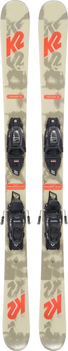 K2 Sports Juniors' Poacher + FDT 4.5 Set Beige Alpinskidor 109 cm