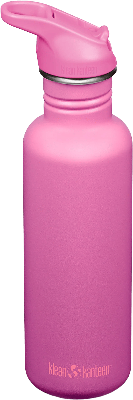 Klean Kanteen Classic 800 ml (W/ Flip Seal Sport Cap and Straw) Rose Violet Klean Kanteen