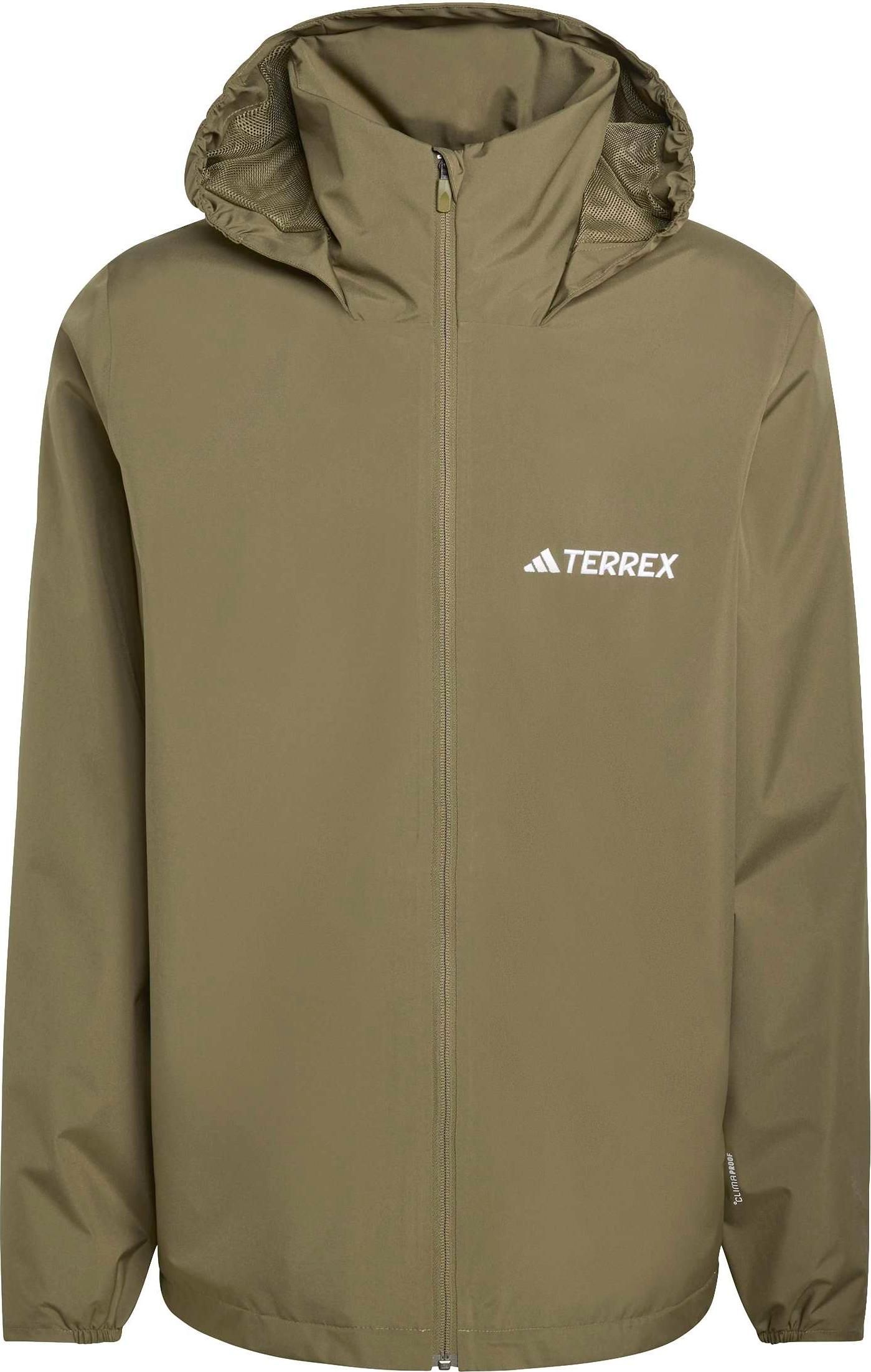 Adidas Men's Multi Essentials 2L Rain Jacket Olive Strata