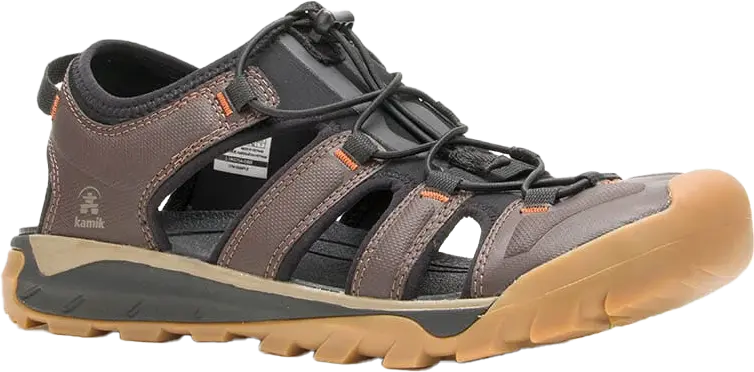 Kamik Men's Syros Dark Brown Sandaler 43