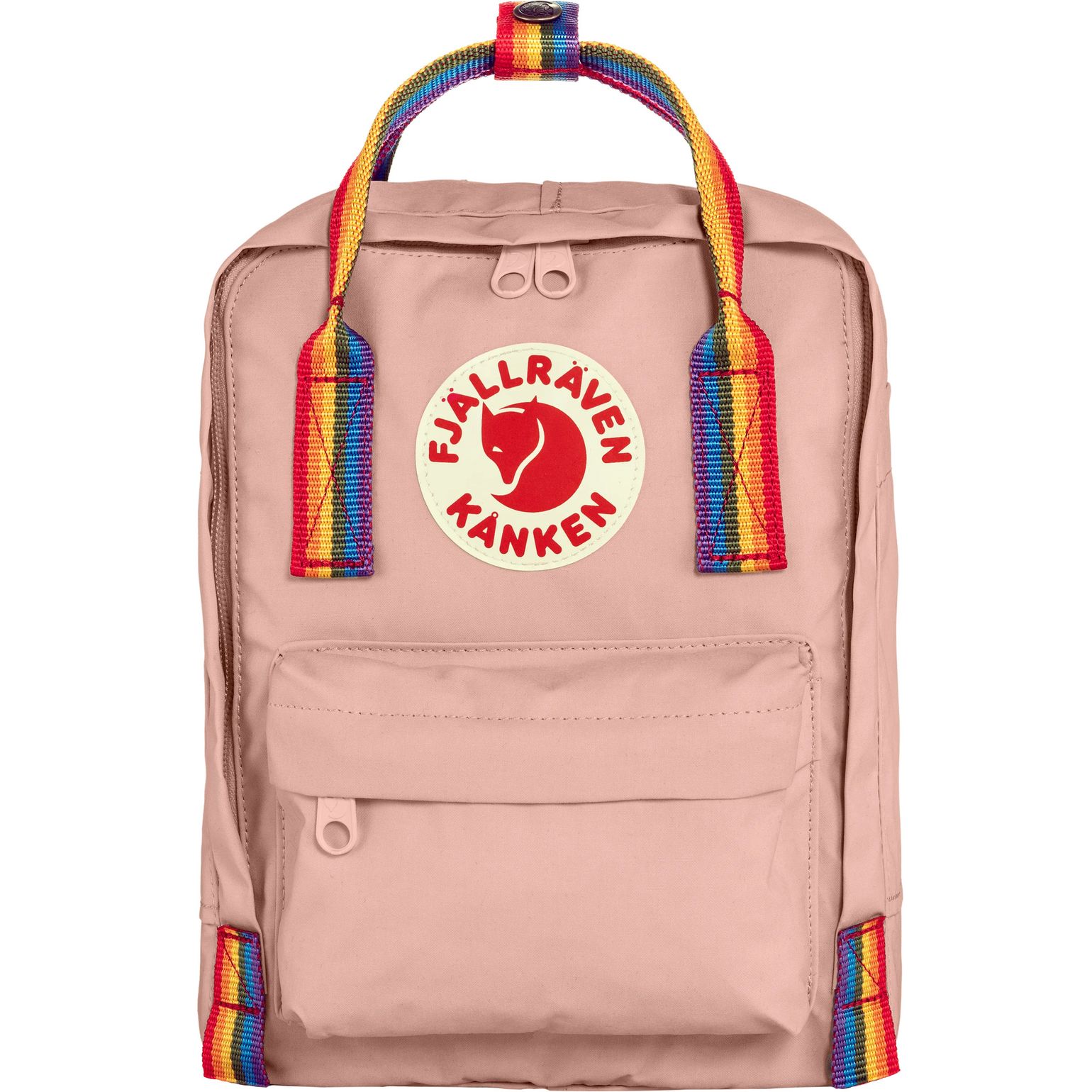 Fjällräven Kånken Rainbow Mini Chalk Rose-rainbow