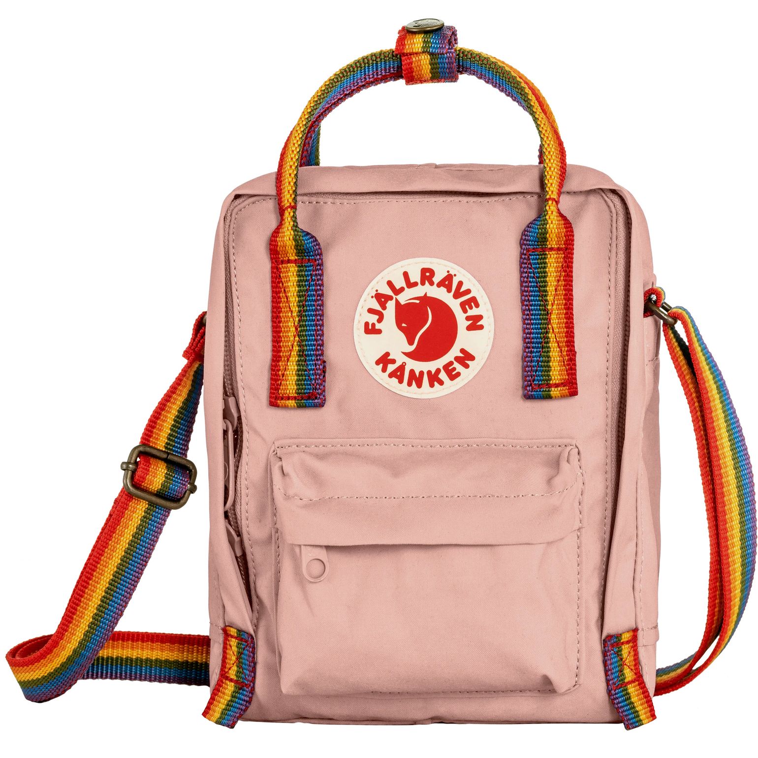 Fjällräven Kånken Rainbow Sling Chalk Rose-rainbow