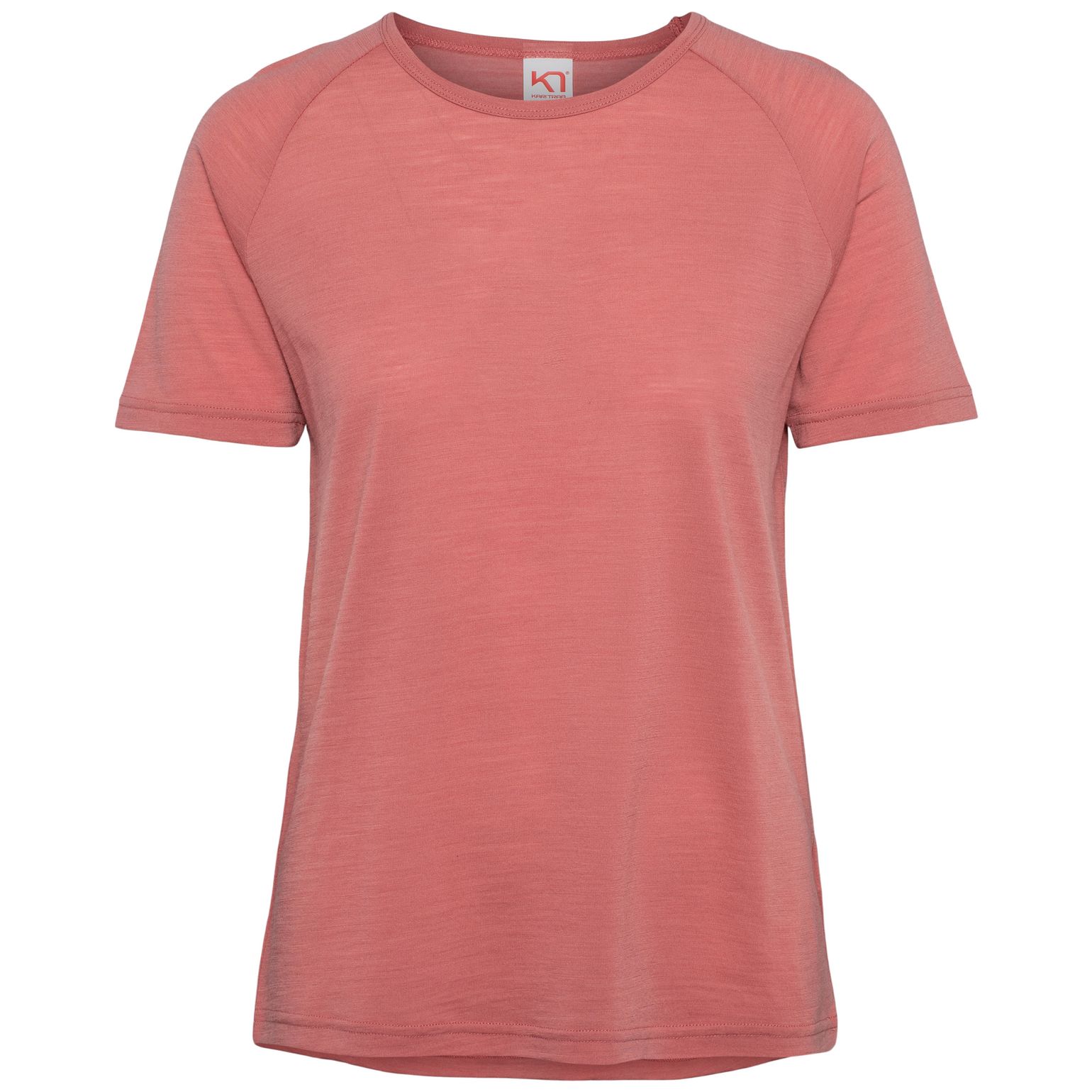 Kari Traa Women's Sanne Wool Tee Dark Dusty Orange Pink