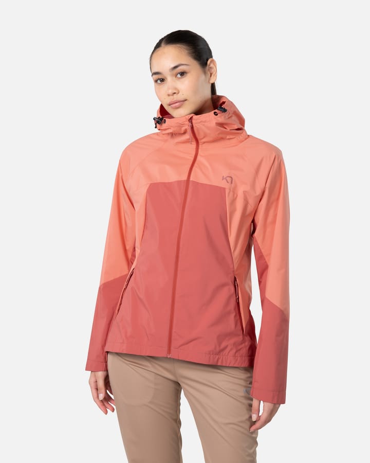 Kari Traa Women's Thale Shell Jacket Dark Dusty Orange Pink Kari Traa