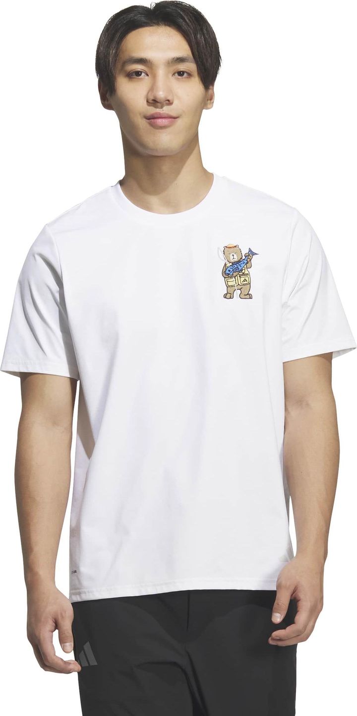 Adidas Men's Xploric Climacool Embroidery Graphic T-shirt White Adidas