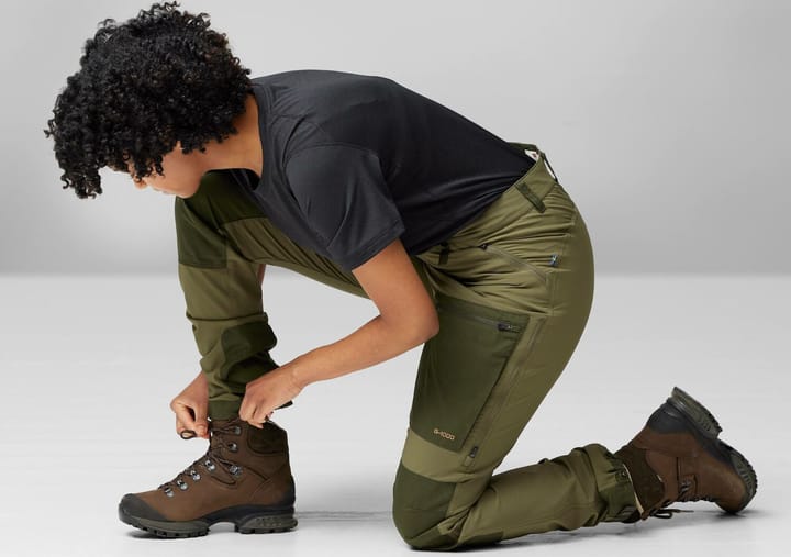 Fjällräven Women's Keb Agile Trousers Suede Brown-dark Olive Fjällräven