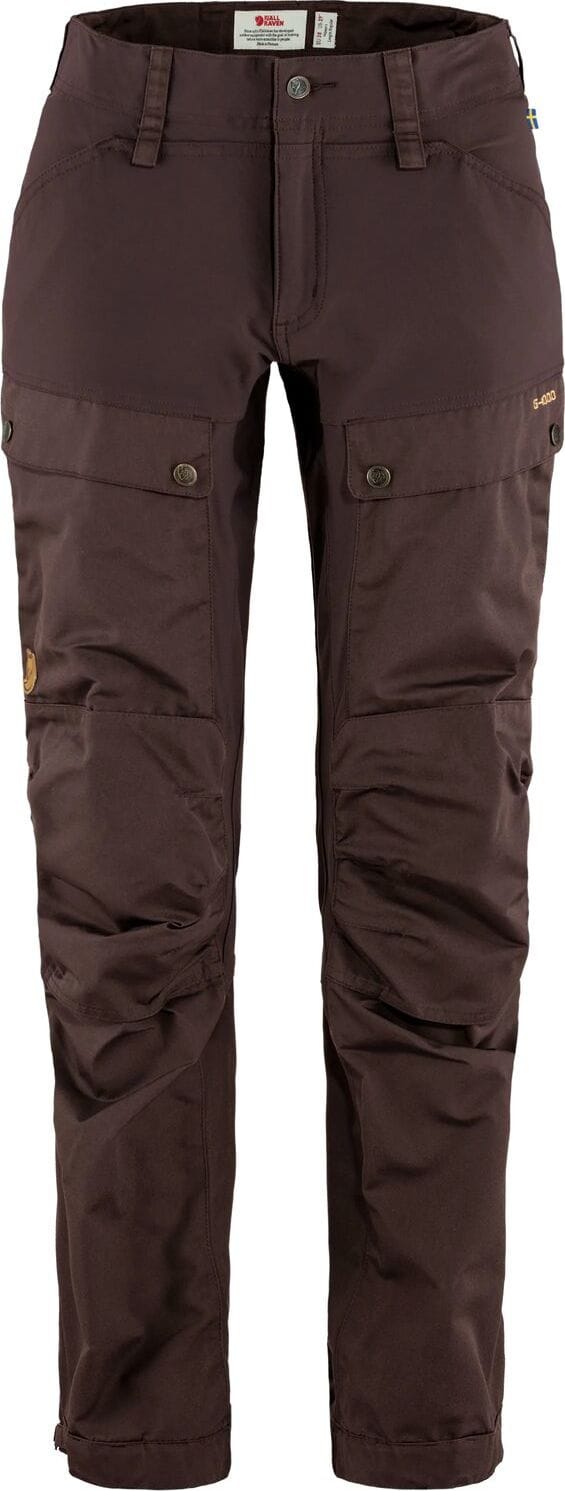 Fjällräven Women's Keb Trousers Curved Black Oak Fjällräven