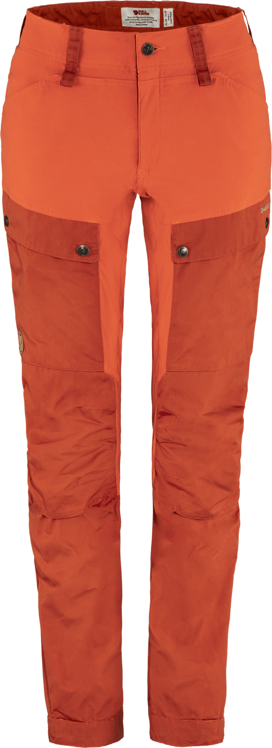 Fjällräven Women's Keb Trousers Curved  Cabin Red/Rowan Red