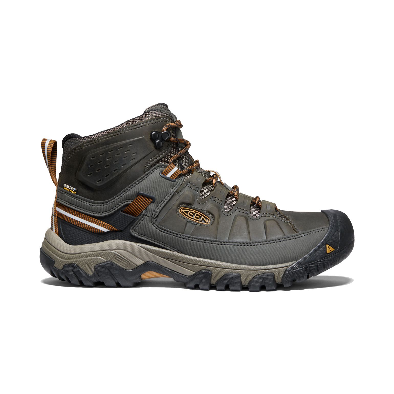 Keen Men's Targhee III Waterproof Mid Black Olive/Golden Brown