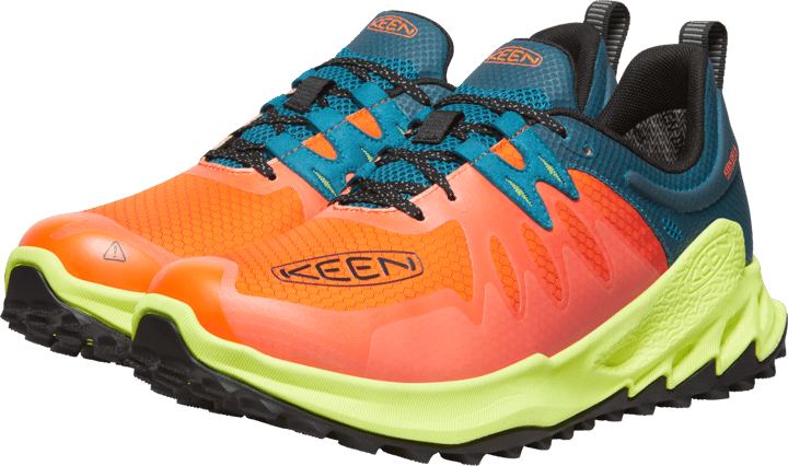 Keen Men's Zionic Waterproof Shoe Scarlet Ibis-Fjord Blue Keen