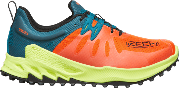 Keen Men's Zionic Waterproof Shoe Scarlet Ibis-Fjord Blue Keen