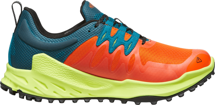 Keen Men's Zionic Waterproof Shoe Scarlet Ibis-Fjord Blue Keen