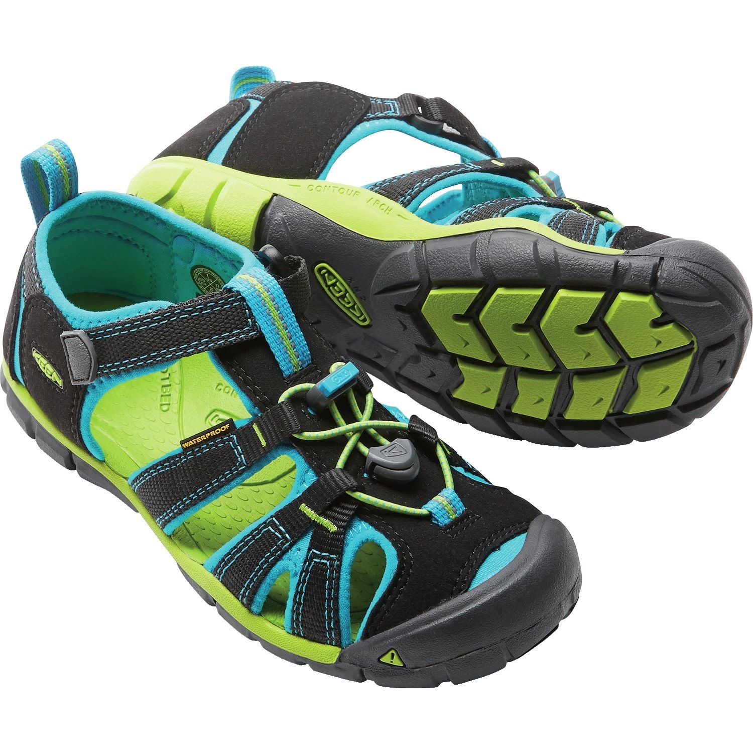 Keen Kids' Seacamp II CNX Black/Blue Danube | Buy Keen Kids