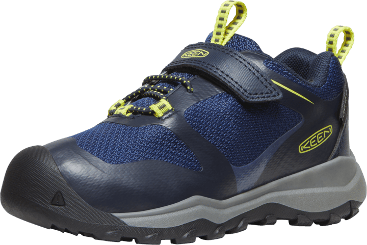 Junior's Wanduro Waterproof Shoe Sky Captain-Evening Primrose Keen