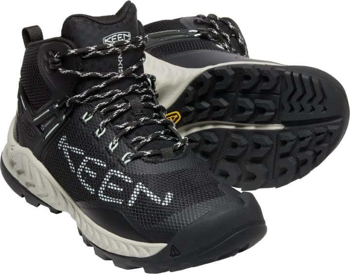 Keen Women's Nxis Evo Mid Waterproof Black-Blue Glass Keen